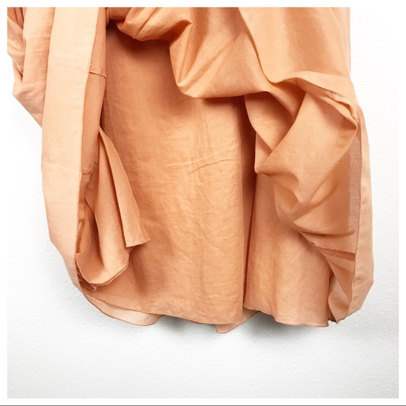 Sundance Orange Gauzy Sundress Size 14 - Picture 8 of 9